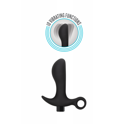 Анальная пробка Blush Anal Adventures Platinum Silicone Vibrating Pros