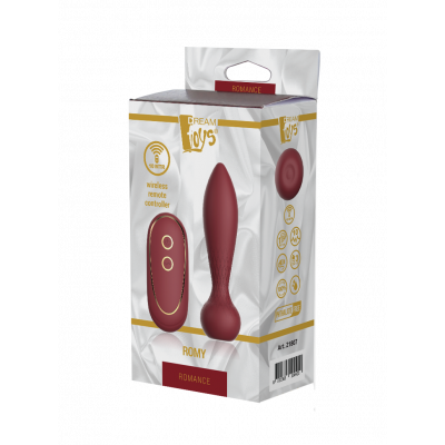 Анальный вибратор с дистанционным управлением Dream Toys ROMANCE ROMY Анальный вибратор с дистанционным управлением Dream Toys ROMANCE ROMY