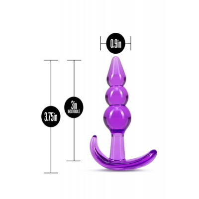 T331511 Анальный плаг B YOURS TRIPLE BEAD ANAL PLUG PURPLE