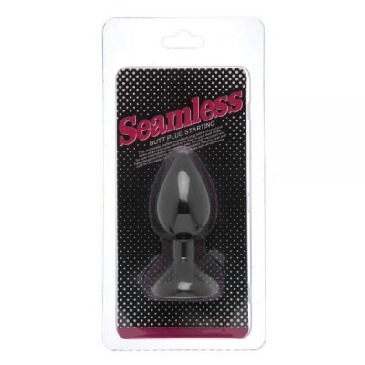 Анальная пробка Black Silicone Dark Pink, S Анальная пробка Black Silicone Dark Pink, S