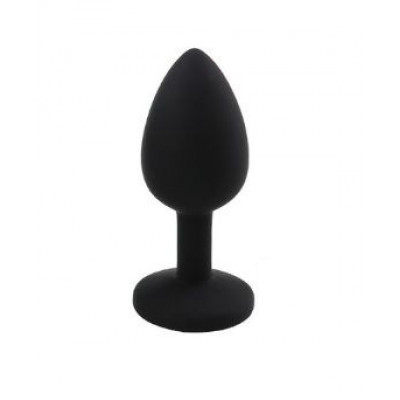 Анальная пробка Black Silicone Dark Pink, S Анальная пробка Black Silicone Dark Pink, S