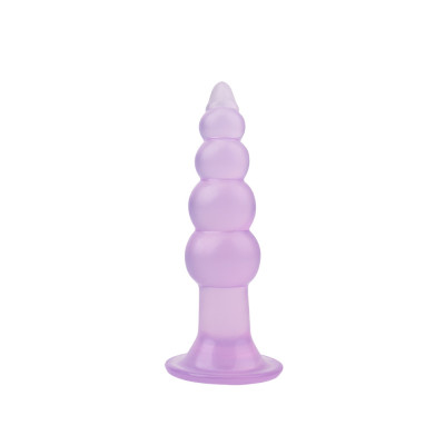 Анальная пробка елочка Hi-Rubber Purple Chisa
