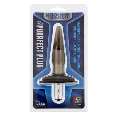 Анальная пробка MENZSTUFF PURRFECT PLUG, SMOKE