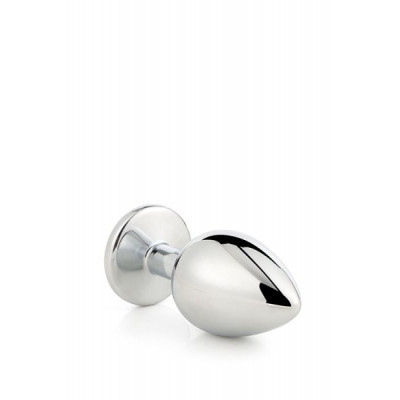 DT21787 Анальная пробка с камнем GLEAMING LOVE SILVER PLUG LARGE DT21787 Анальная пробка с камнем GLEAMING LOVE SILVER PLUG LARGE