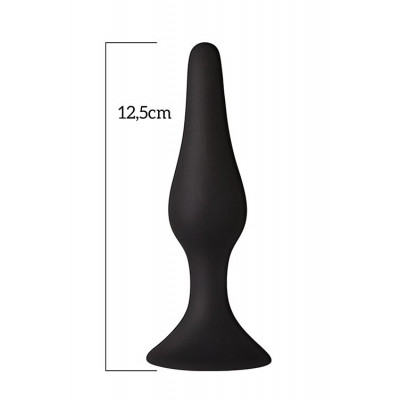 Анальная пробка на присоске MAI Attraction Toys №34 Black, длина 12,5см, диаметр 3,2см Анальная пробка на присоске MAI Attraction Toys №34 Black, длина 12,5см, диаметр 3,2см