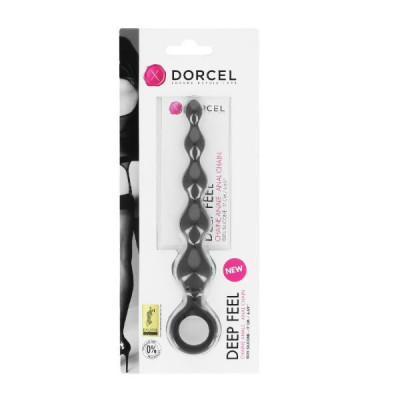 Анальная цепочка Dorcel Deep Feel, силикон, макс. диаметр 2,5см, упругая Анальная цепочка Dorcel Deep Feel, силикон, макс. диаметр 2,5см, упругая