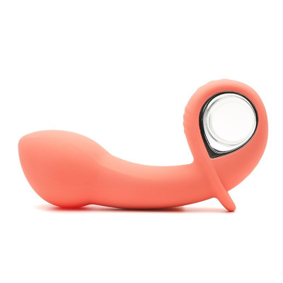 Анальний вібратор KisToy Klein Orange з кінчиком, що надувається, unisex, діаметр 3,5-5 см Анальний вібратор KisToy Klein Orange з кінчиком, що надувається, unisex, діаметр 3,5-5 см