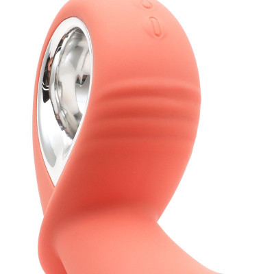 Анальний вібратор KisToy Klein Orange з кінчиком, що надувається, unisex, діаметр 3,5-5 см Анальний вібратор KisToy Klein Orange з кінчиком, що надувається, unisex, діаметр 3,5-5 см