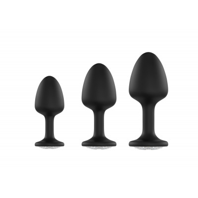 Анальна пробка Dorcel Geisha Plug Diamond L з кулькою всередині, створює вібрації, макс. діаметр 4 с