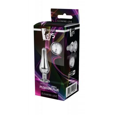 DT21823 Анальная пробка конической формы Dream Toys GLEAMING LOVE SILVER PLEASURE PLUG S DT21823 Анальная пробка конической формы Dream Toys GLEAMING LOVE SILVER PLEASURE PLUG S