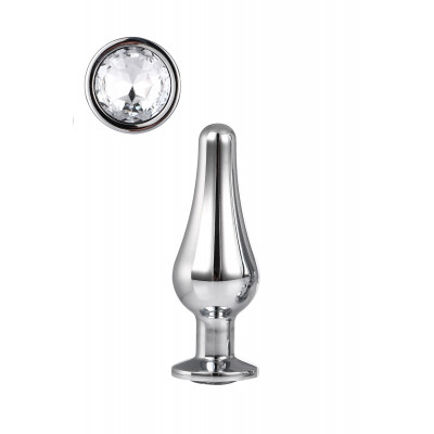 DT21823 Анальная пробка конической формы Dream Toys GLEAMING LOVE SILVER PLEASURE PLUG S