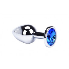 Анальная пробка Metal Dark Blue, S