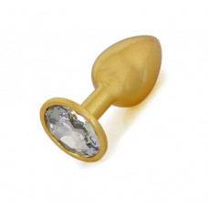 Анальная пробка Gold Metal Diamond, S