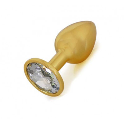 Анальная пробка Gold Metal Diamond, S