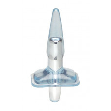 Плаг с вибрацией MENZSTUFF PURRFECT PLUG, CLEAR BLUE