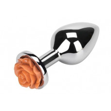 Анальная пробка Flower Orange, M