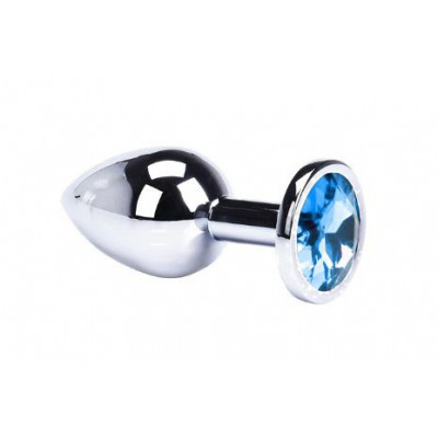 Анальная пробка Metal Light Blue, S