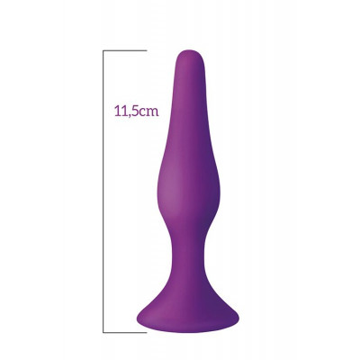 Анальна пробка з присоскою MAI Attraction Toys №33 Black, довжина 11,5cм, діаметр 3см Анальна пробка з присоскою MAI Attraction Toys №33 Black, довжина 11,5cм, діаметр 3см