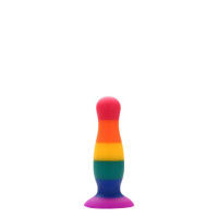 Радужная анальная пробка COLOURFUL LOVE PLUG