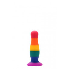 Радужная анальная пробка COLOURFUL LOVE PLUG