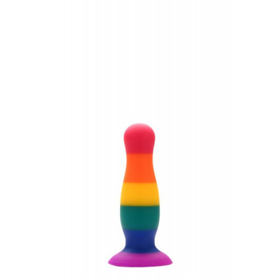 Радужная анальная пробка COLOURFUL LOVE PLUG