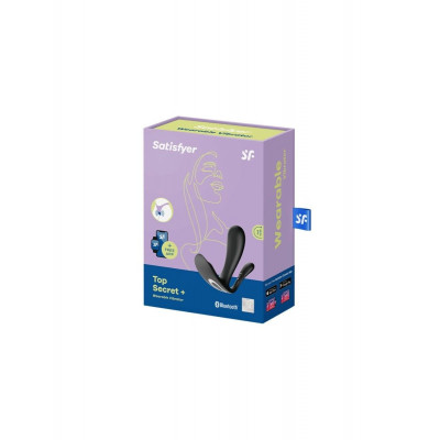 Двойной смарт-вибратор в трусики Satisfyer Top Secret+ Black Двойной смарт-вибратор в трусики Satisfyer Top Secret+ Black