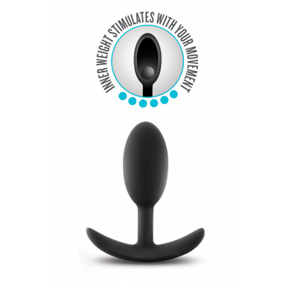 Анальная пробка Blush ANAL ADVENTURES VIBRA SLIM PLUG MEDIUM