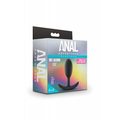 Анальная пробка Blush ANAL ADVENTURES VIBRA SLIM PLUG MEDIUM Анальная пробка Blush ANAL ADVENTURES VIBRA SLIM PLUG MEDIUM