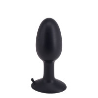 Анальная пробка с внутренним шариком ROLL PLAY MEDIUM BLACK