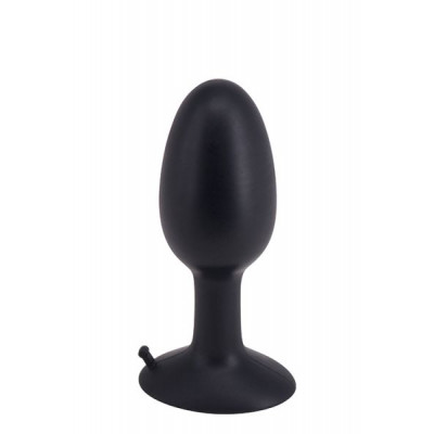 Анальная пробка с внутренним шариком ROLL PLAY MEDIUM BLACK