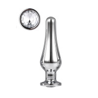 DT21824 Анальная пробка конической формы Dream Toys GLEAMING LOVE SILVER PLEASURE PLUG M