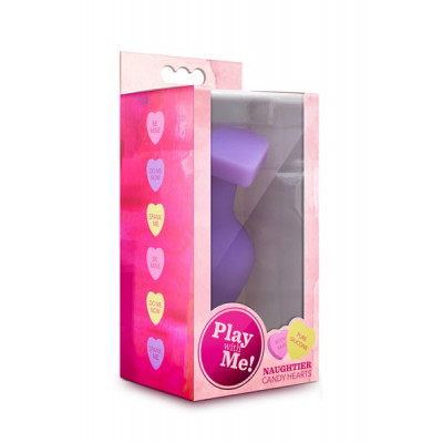 Анальная пробка PLAY WITH ME CANDY HEART FUCK ME PURPLE