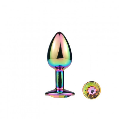 Металлическая анальная пробка MAI Attraction Toys №72 RAINBOW