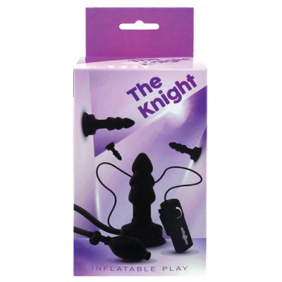 Надувной анальный плаг с вибрацией THE KNIGHT INFLATABLE VIBRATING PLUG
