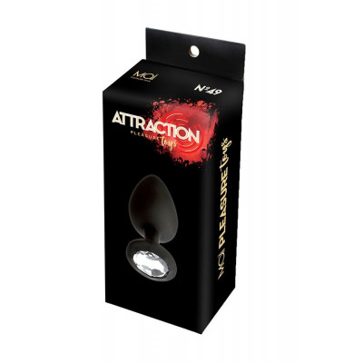 Анальная пробка с кристаллом MAI Attraction Toys №49 Black, длина 9,5см, диаметр 4см Анальная пробка с кристаллом MAI Attraction Toys №49 Black, длина 9,5см, диаметр 4см