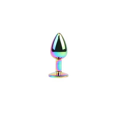 Анальная пробка с кристаллом Hi-Basi Jewelled Metel Butt Plug Chisa