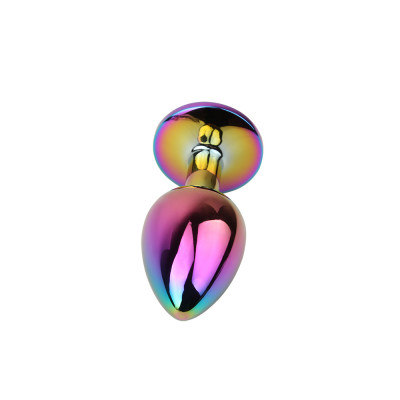 Анальная пробка с кристаллом Hi-Basi Jewelled Metel Butt Plug Chisa