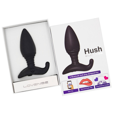 Анальна смарт вібропробка Lovense Hush, розмір S Анальна смарт вібропробка Lovense Hush, розмір S