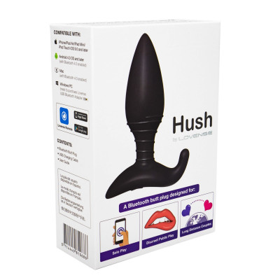 Анальна смарт вібропробка Lovense Hush, розмір S Анальна смарт вібропробка Lovense Hush, розмір S