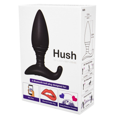 Анальна смарт вібропробка Lovense Hush, розмір S Анальна смарт вібропробка Lovense Hush, розмір S