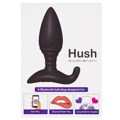 Анальна смарт вібропробка Lovense Hush, розмір S Анальна смарт вібропробка Lovense Hush, розмір S
