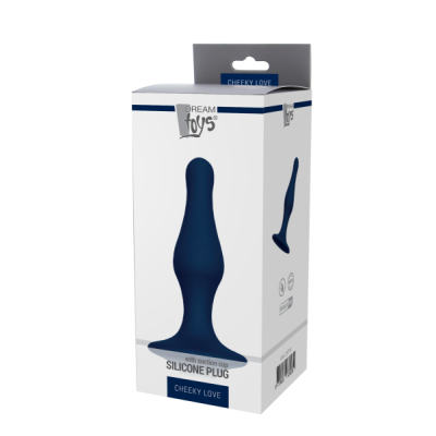 DT21711 Анальная пробка CHEEKY LOVE SILICONE PLUG LARGE BLUE