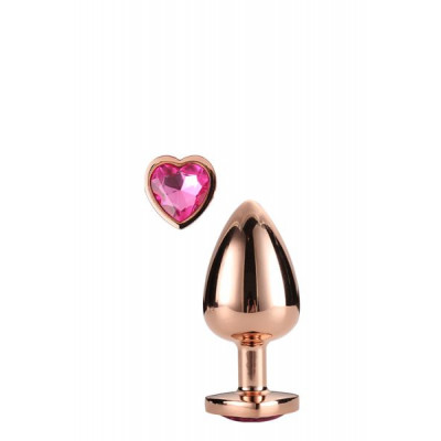 Анальная пробка с сердцем GLEAMING LOVE ROSE GOLD PLUG LARGE Анальная пробка с сердцем GLEAMING LOVE ROSE GOLD PLUG LARGE