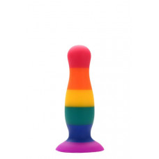 Радужная анальная пробка COLOURFUL LOVE PLUG