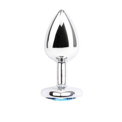 Анальная пробка с камнем Chisa HI-BASIC heart gem anal plug