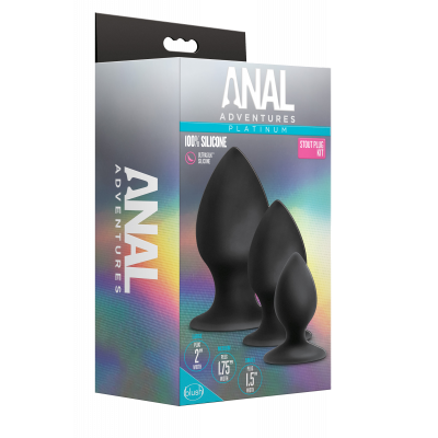 Набор анальных пробок Blush Anal Adventures Platinum Silicone Anal Stout Plug