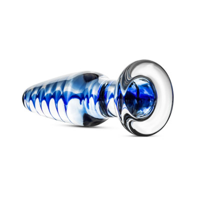 Скляна анальна пробка з внутрішньою спіраллю Gildo Glass Buttplug No. 23 Скляна анальна пробка з внутрішньою спіраллю Gildo Glass Buttplug No. 23