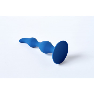 Анальная пробка волнистая Le Frivole Vesta, Blue