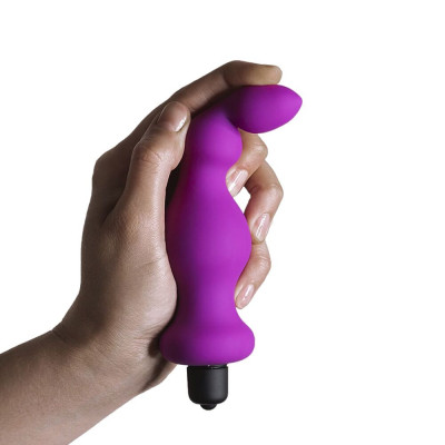 Анальна пробка з вібрацією Adrien Lastic Bullet Amuse Purple, макс. діаметр 3,9 см Анальна пробка з вібрацією Adrien Lastic Bullet Amuse Purple, макс. діаметр 3,9 см