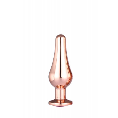 DT21826 Анальная пробка конической формы Dream Toys GLEAMING LOVE ROSE GOLD PLEASURE PLUG S DT21826 Анальная пробка конической формы Dream Toys GLEAMING LOVE ROSE GOLD PLEASURE PLUG S